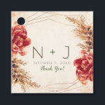 Etiquetas Para Lembrancinhas Casamento Aquarela Outono Floral Especiarias<br><div class="desc">personalize para qualquer evento</div>