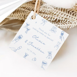 Etiquetas Para Lembrancinhas Casamento Azul Dusty De Mão Obrigado