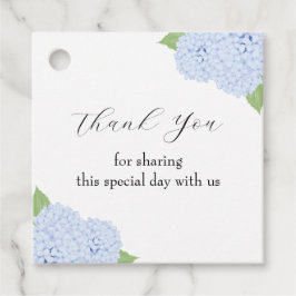 Etiquetas Para Lembrancinhas Casamento Blue Hydrangea Watercolor