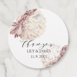 Etiquetas Para Lembrancinhas Casamento botânico de Vintage Peony