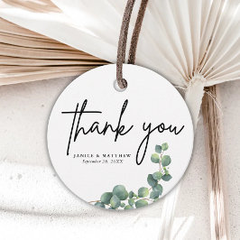 Etiquetas Para Lembrancinhas Casamento Botânico Rustic Eucalyptus Greenery