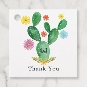 Etiquetas Para Lembrancinhas Casamento Colorido de Cactus Cesta Mexicana Fiesta