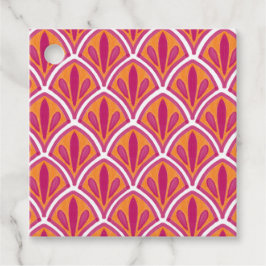 Etiquetas Para Lembrancinhas Casamento Colorido do Ventilador Rosa e Laranja Br