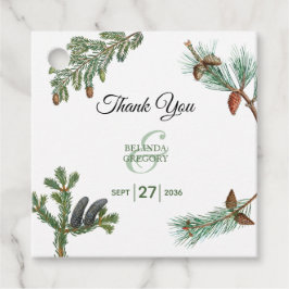 Etiquetas Para Lembrancinhas Casamento com a Floresta de Pinheiros Russos