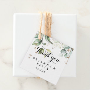 Etiquetas Para Lembrancinhas Casamento com Caligrafia Elegante Dourada