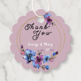 Etiquetas Para Lembrancinhas Casamento com Círculo Lavendra