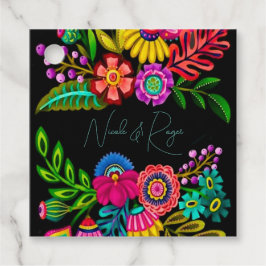 Etiquetas Para Lembrancinhas Casamento com Flora Colorida Mexicana