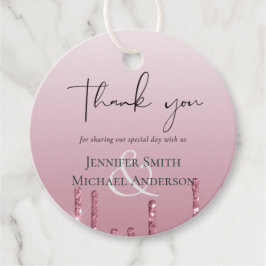 Etiquetas Para Lembrancinhas Casamento com relâmpagos cor-de-rosa