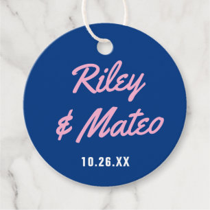 Etiquetas Para Lembrancinhas Casamento Cor Azul Cor-de-rosa Azul Tipo Moderno N