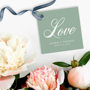 Etiquetas Para Lembrancinhas Casamento Cursive elegante do amor da cor feita
