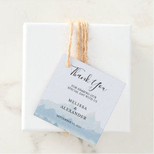 Etiquetas Para Lembrancinhas Casamento da Cordilheira Rustic Watercolor Obrigad