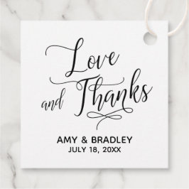 Etiquetas Para Lembrancinhas Casamento de Amor e Gratidão Elegante e Simples