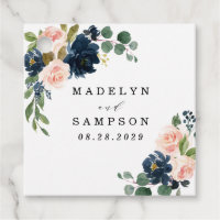 Casamento de Campo Floral Cor-de-Rosa e Azul-marin