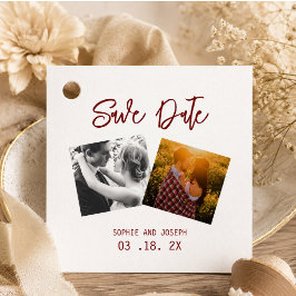Etiquetas Para Lembrancinhas Casamento de Código QR de Texto e Foto Simples e E
