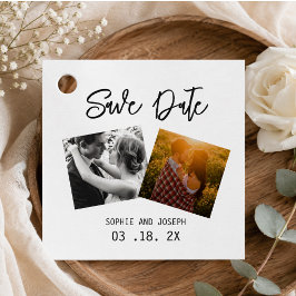 Etiquetas Para Lembrancinhas Casamento de Código QR de Texto e Foto Simples e E