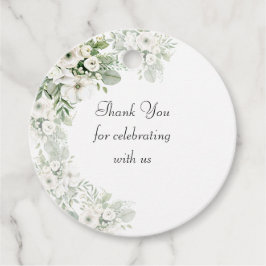 Etiquetas Para Lembrancinhas Casamento de cor-de-água com rosa floral verde-poe