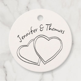 Etiquetas Para Lembrancinhas Casamento De Corações De Mão Branca Simulada
