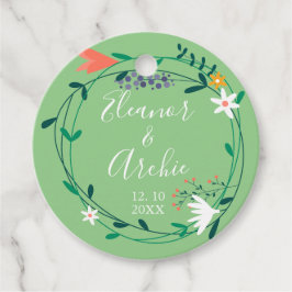 Etiquetas Para Lembrancinhas Casamento de Country Floral Garland