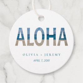 Etiquetas Para Lembrancinhas Casamento de Destino da Praia Hawaii Aloha