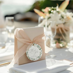 Etiquetas Para Lembrancinhas Casamento de Eucalipto Verde Empoeirado Floral Mod