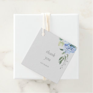Etiquetas Para Lembrancinhas Casamento de Evento de Hydrangea Azul Chic