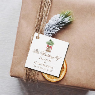 Etiquetas Para Lembrancinhas Casamento de Feriado Minimalista de natais vintage