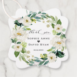 Etiquetas Para Lembrancinhas Casamento De Feridas De Flores Brancas Elegante