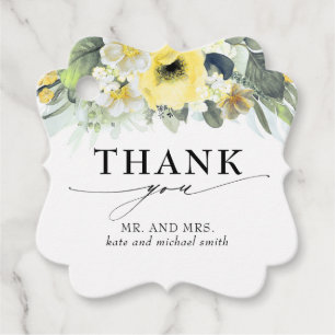 Etiquetas Para Lembrancinhas Casamento De Flores Amarelas Obrigado