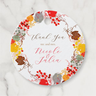 Etiquetas Para Lembrancinhas Casamento de Flores de Uvas de Berry Doce e Beijo