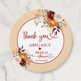 ETIQUETAS PARA LEMBRANCINHAS CASAMENTO DE FLORES NO ARCO DE OUTONO