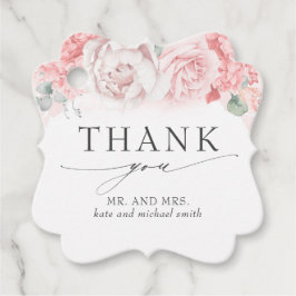 Etiquetas Para Lembrancinhas Casamento De Flores Rosa Suave Obrigado