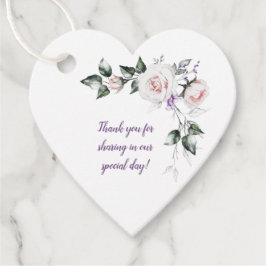 Etiquetas Para Lembrancinhas Casamento de Flores Selvagens Púrpuras Roxas |