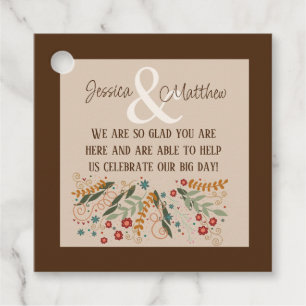 Etiquetas Para Lembrancinhas Casamento de Flores Silvestres Floral Elegante Div