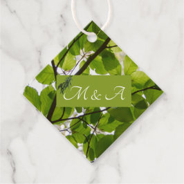 Etiquetas Para Lembrancinhas Casamento De Folhas Verdes Obrigado Marca Favoráve