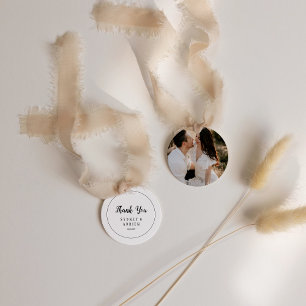 Etiquetas Para Lembrancinhas Casamento de Foto Minimalista Simples Obrigado