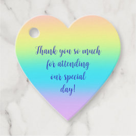 Etiquetas Para Lembrancinhas Casamento de Gradiente Grande Pastel Rainbow