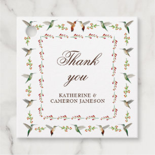 Etiquetas Para Lembrancinhas Casamento de Hummingbird Obrigado