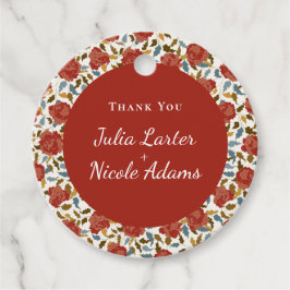 Etiquetas Para Lembrancinhas Casamento de Jardim de Pétalas Florais de Rosa Sel