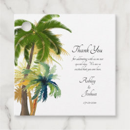 Etiquetas Para Lembrancinhas Casamento de Palm Tree Beach