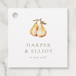 Etiquetas Para Lembrancinhas Casamento de Peras Botânicas Modernas