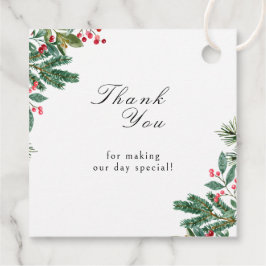 Etiquetas Para Lembrancinhas Casamento de Pine Cone Greenery de Berries de inve