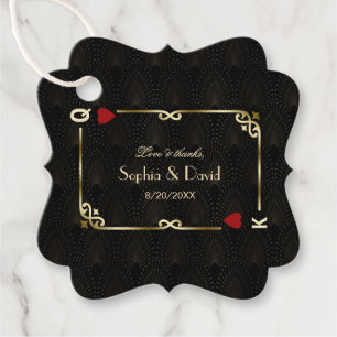 Etiquetas Para Lembrancinhas Casamento de Poker de Glam Gatsby Casino Las Vegas