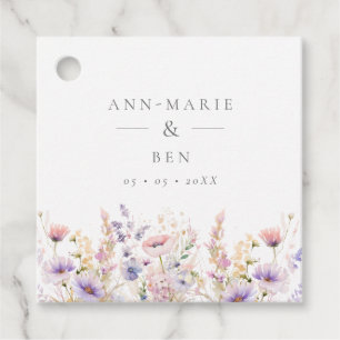Etiquetas Para Lembrancinhas Casamento de primavera Lilac Wildflower