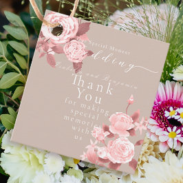 Etiquetas Para Lembrancinhas Casamento de Rosa Chic Elegante