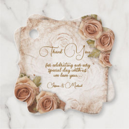 Etiquetas Para Lembrancinhas Casamento de Rosas de cor suave