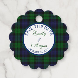 Etiquetas Para Lembrancinhas Casamento de Tartan com Campbell Black Watch Salve