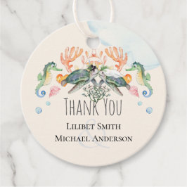 Etiquetas Para Lembrancinhas Casamento de tartarugas marinhas com noiva e noivo