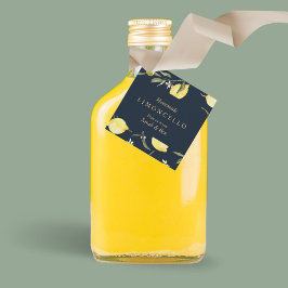 Etiquetas Para Lembrancinhas Casamento do Evento Limoncello Limões Pretos Moder