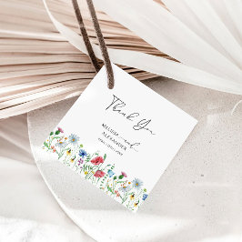 Etiquetas Para Lembrancinhas Casamento do Jardim de Wildflower Boho Obrigado