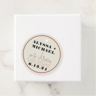 Etiquetas Para Lembrancinhas Casamento do Skyline Casino em Las Vegas